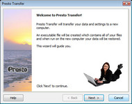 Presto Transfer Outlook Express screenshot